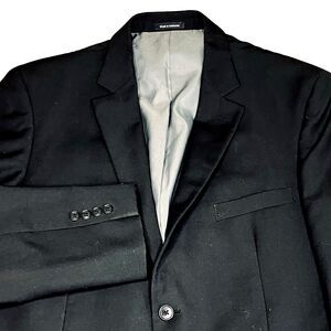 Wilke Rodriguez Sport Coat Black Wool Blend 42 44